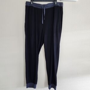 Daniel Buchler NY Mens Black Tapered Lounge Pants Size XXL NWT